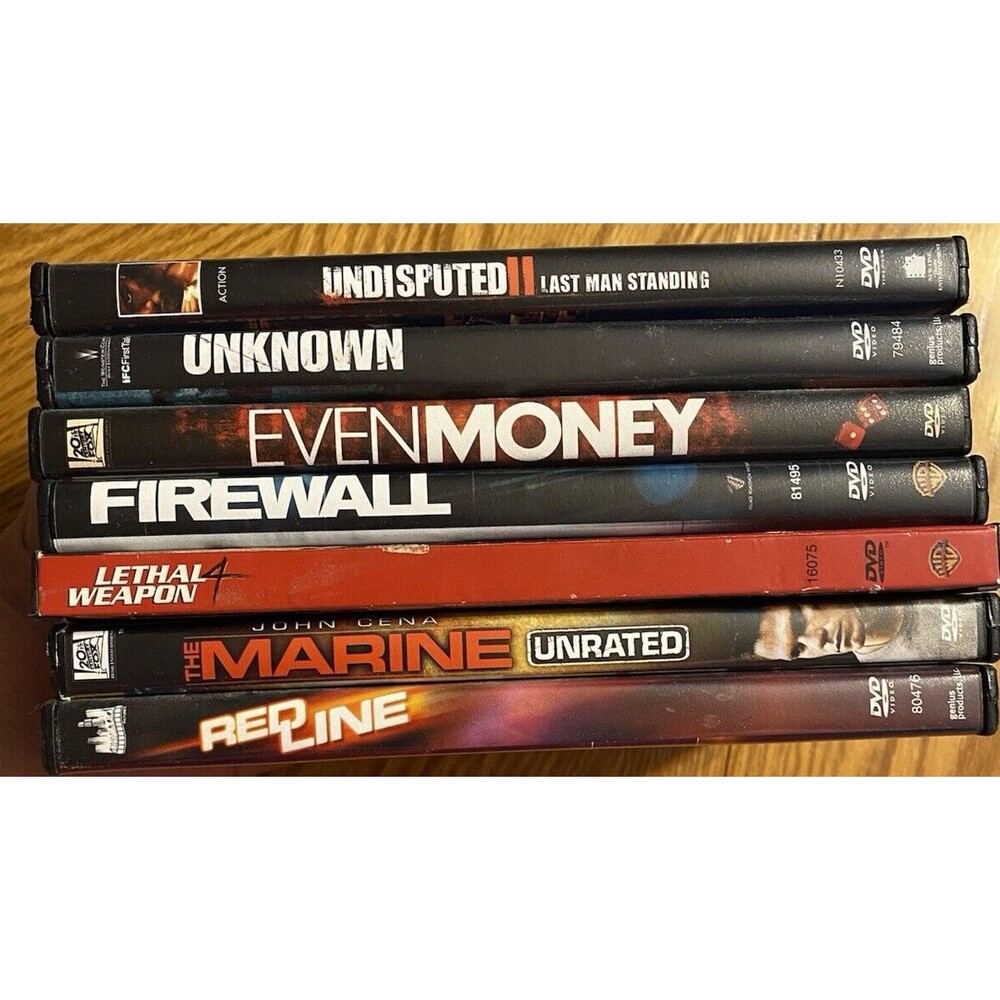 Lot Of 7 Action Movies DVDS